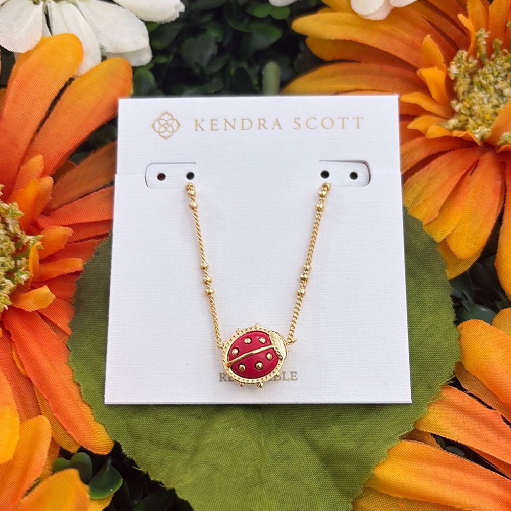 Kendra Scott Lady Bug Gold Necklace